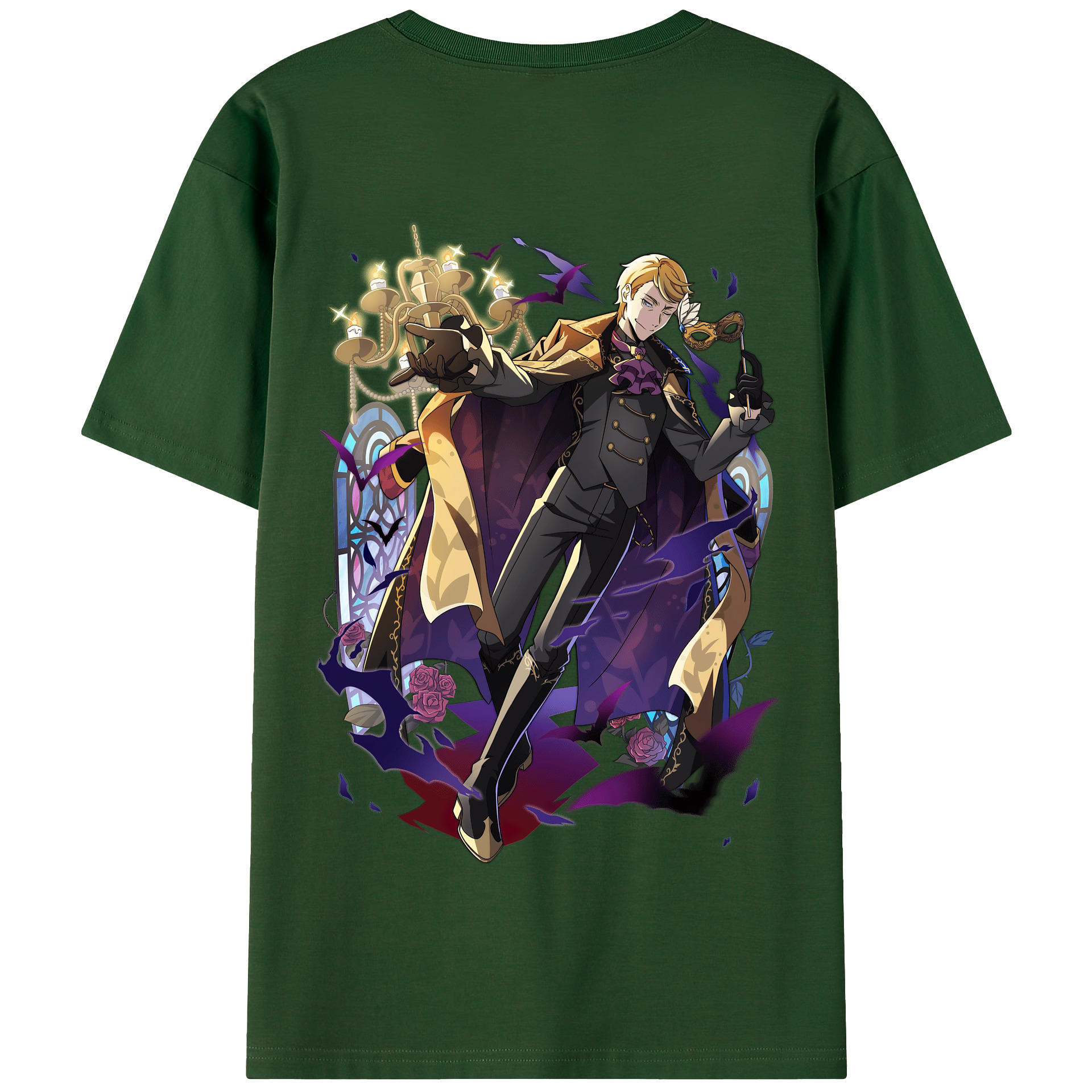 （画像用） 文豪ストレイドッグス Bungo Stray Dogs 綿100％半袖Tシャツ（背面プリント）